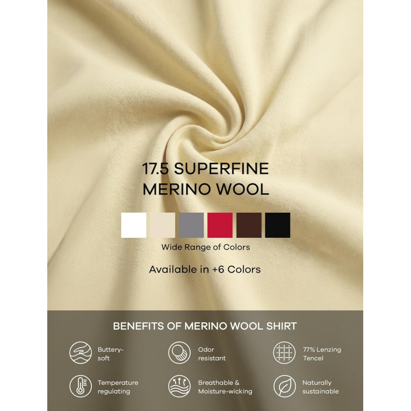 Women's Ultra-Lightweight Tencel Wool Off The Shoulder Tops