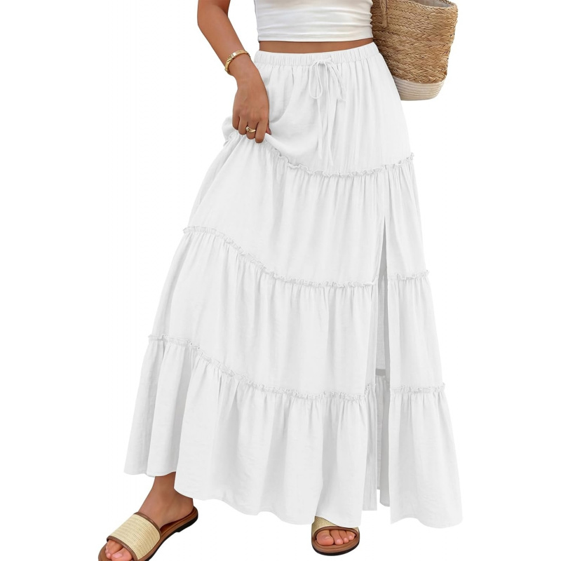 Trendy Queen Long Skirts for Women Slit Maxi Boho