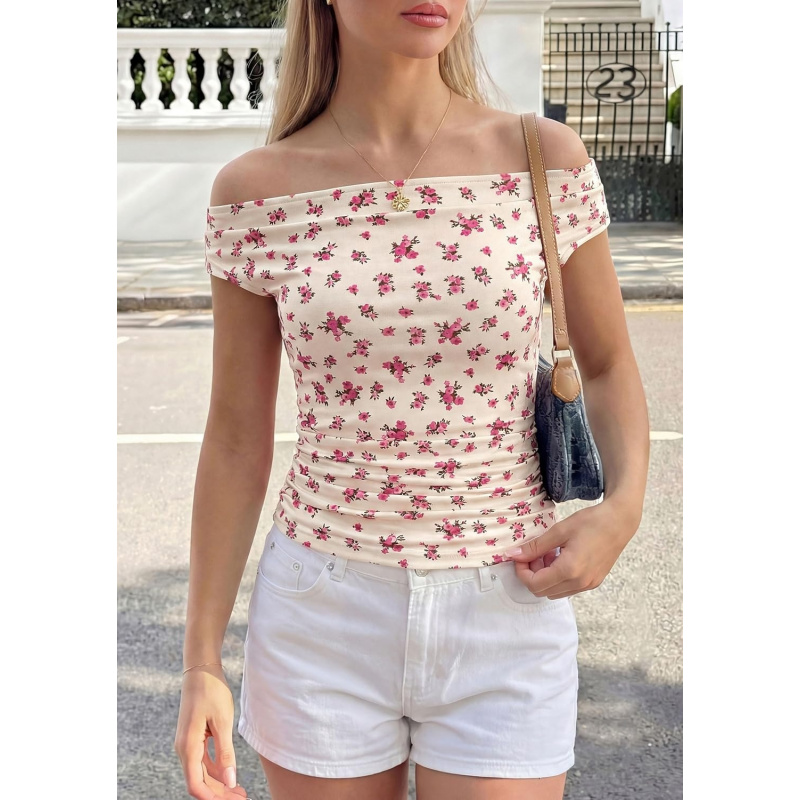 Women's Off The Shoulder Tops 2026 Summer