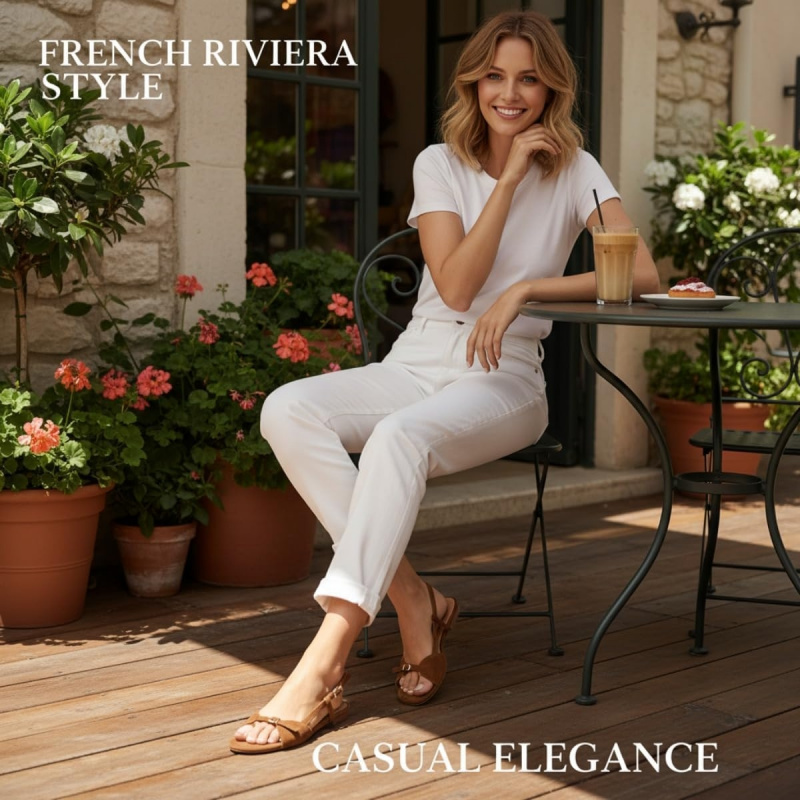 Women's French Chic Skinny Slingback Sandals