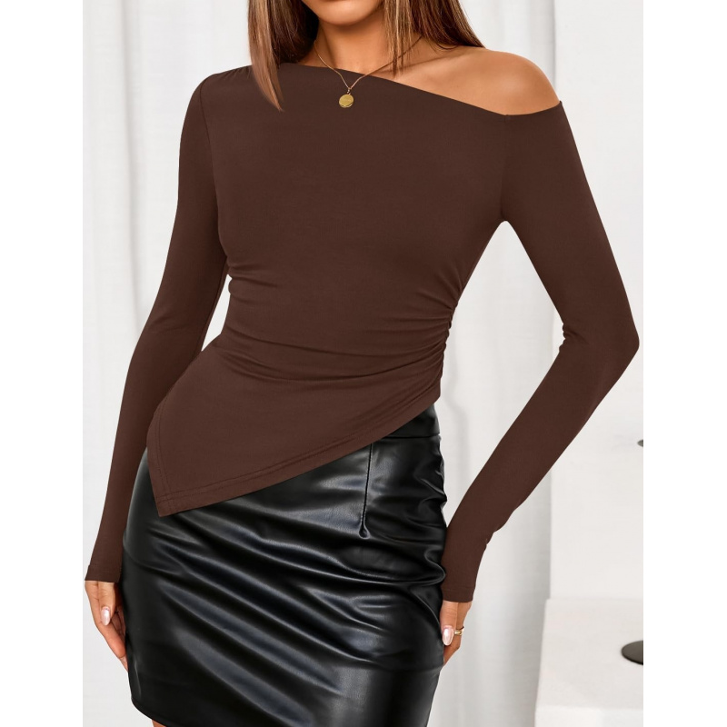 Women's Off The Shoulder Tops 2026 Long Sleeve